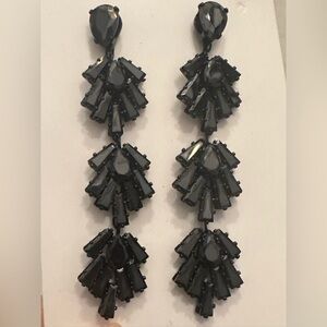 Elegant Black Dangle Earrings